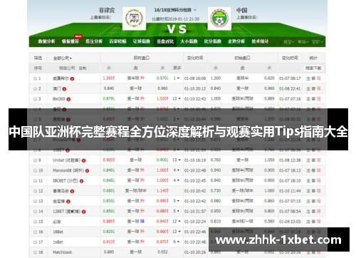 中国队亚洲杯完整赛程全方位深度解析与观赛实用Tips指南大全