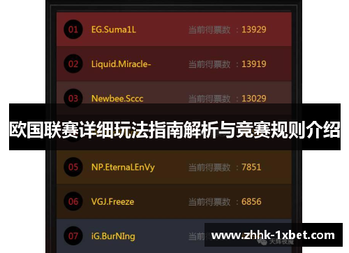 欧国联赛详细玩法指南解析与竞赛规则介绍